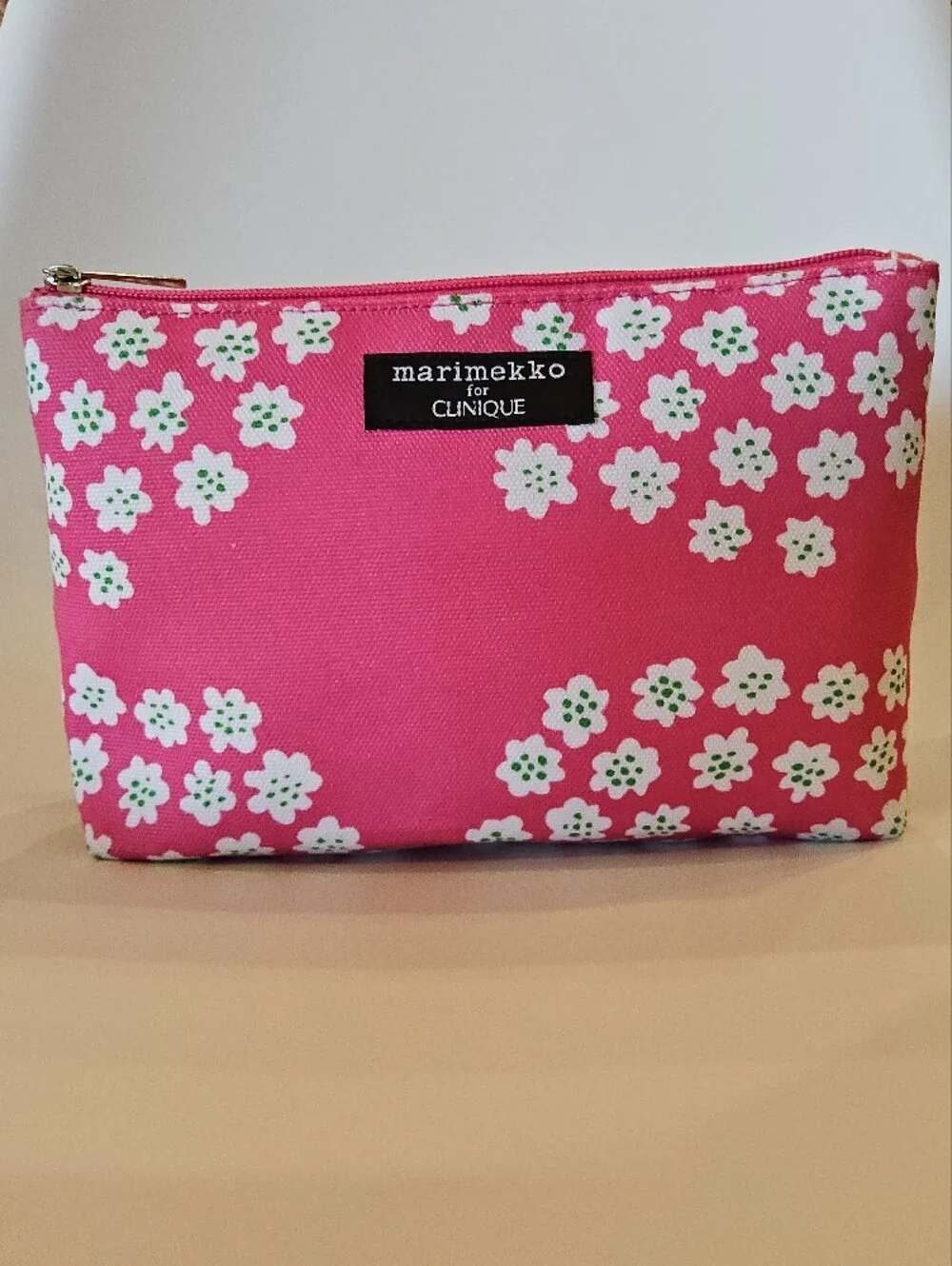 Clinique Pink Floral Cosmetic Pouch by Marimekko